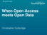 When Open Access meets Open Data